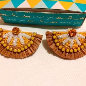 Never worn Stella and Dot Lemon Earrings
